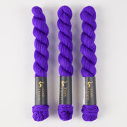 Dark Omen Yarn MERINO SOCK MINI - LIGHTSPEED Merino wool Nylon Fingering purple Yarn