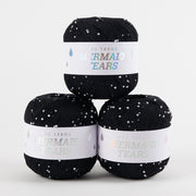 Punk Rock Unicorn MERMAID TEARS - BLACK Cotton Sport black Yarn