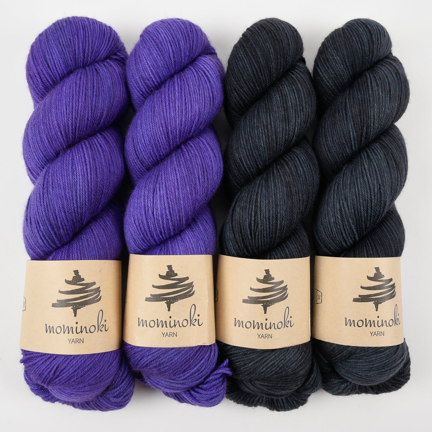 Mominoki Yarn MIDNIGHT WALK Merino wool Polyamide Fingering Quick Kits