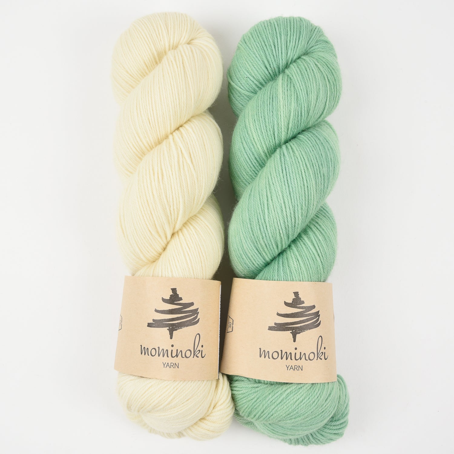 Mominoki Yarn MINT ICE CREAM Merino wool Polyamide Fingering Quick Kits