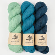 Mominoki Yarn MINTY BLAST Merino wool Polyamide Fingering Quick Kits