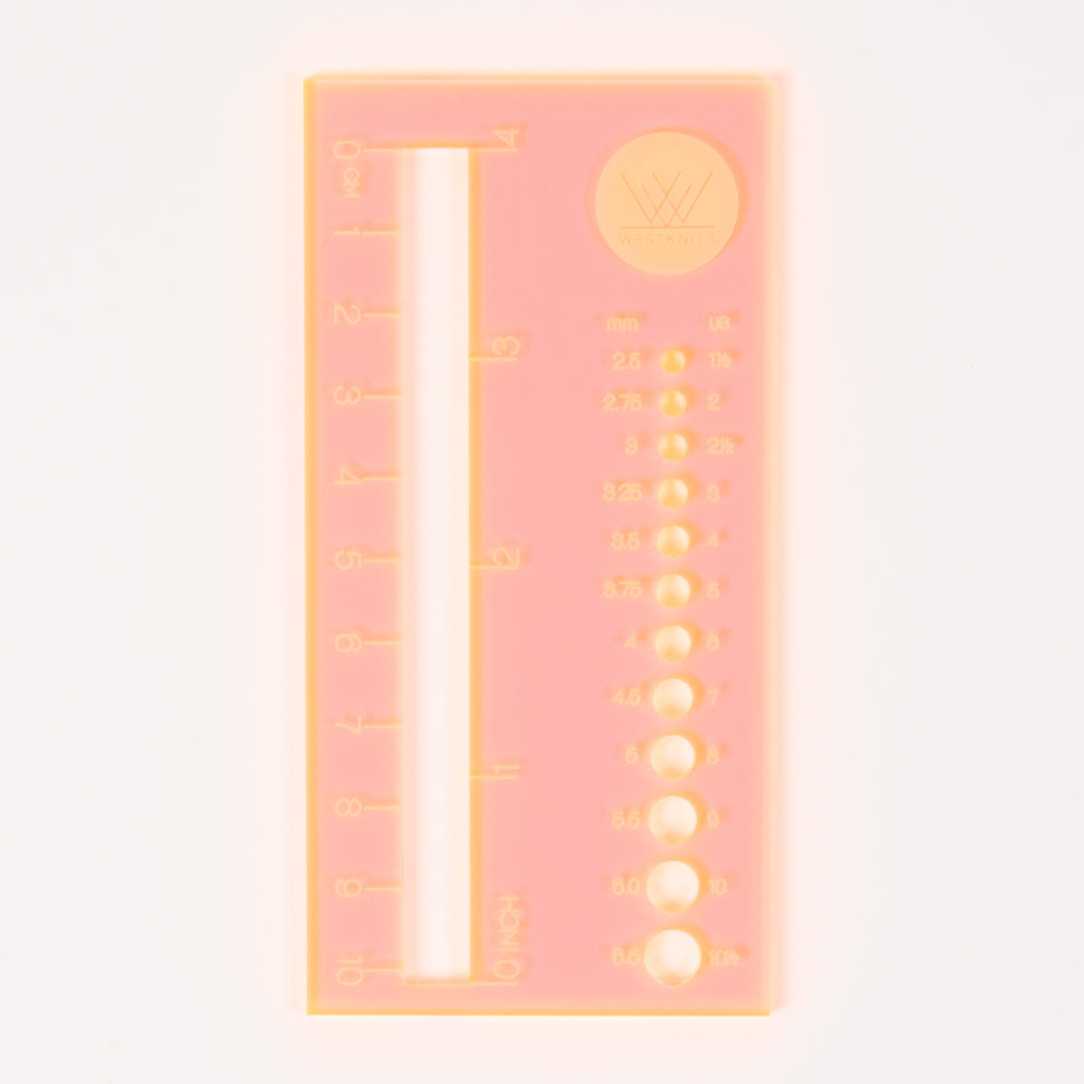 NEON ORANGE NEEDLE GAUGE