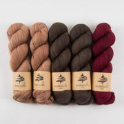 Mominoki Yarn COPPER CHERRY Merino wool Polyamide Fingering Quick Kits
