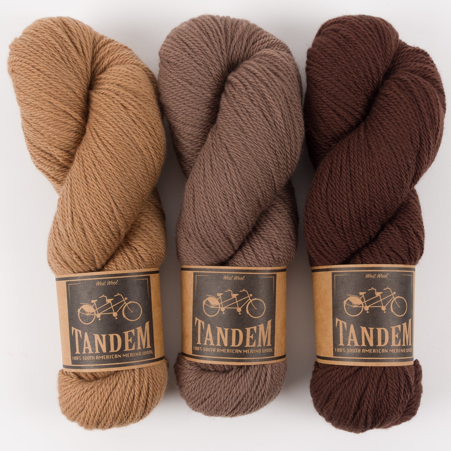 West Wool MOCHA BISCUIT Merino wool DK Quick Kits