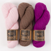West Wool MOCHA POWDER Merino wool DK Quick Kits