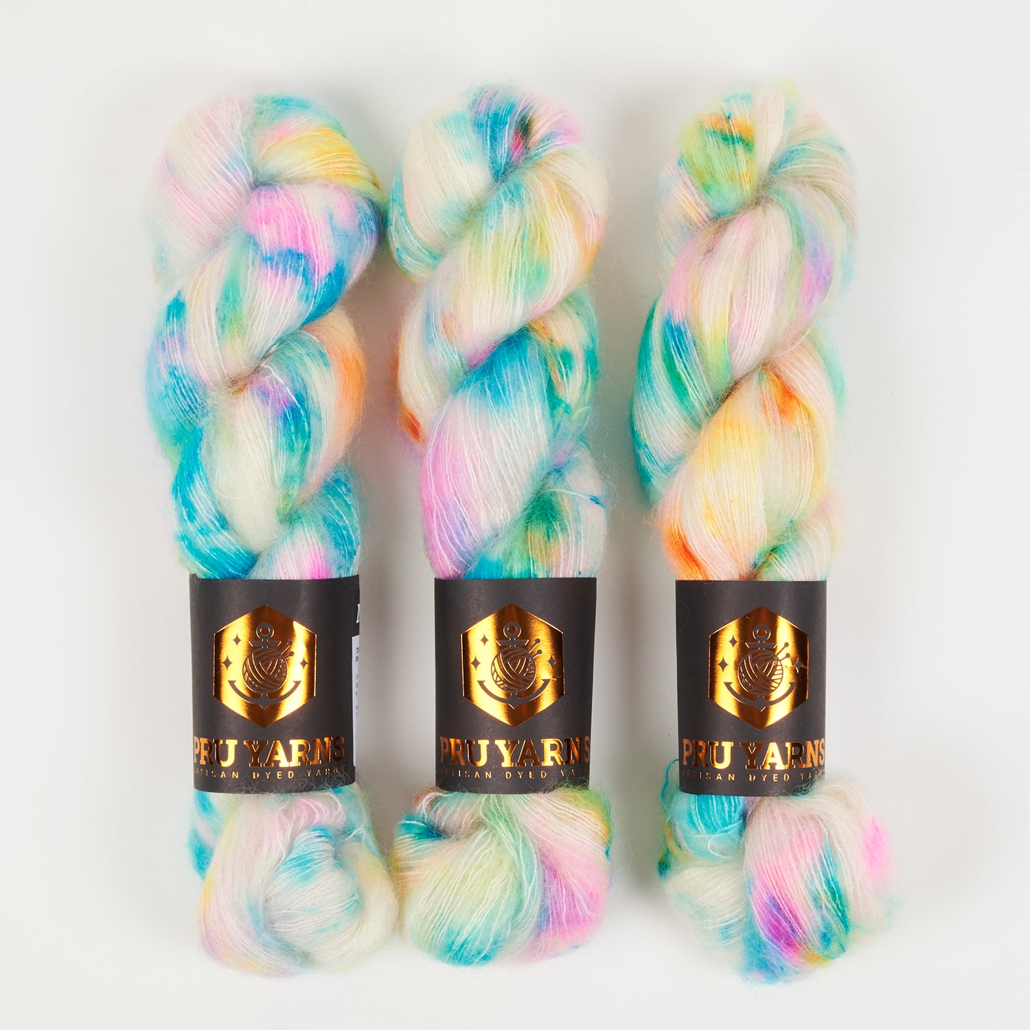 Punk Rock Unicorn MOE - POOLPARTY Kid Mohair Silk Lace multicolour Yarn