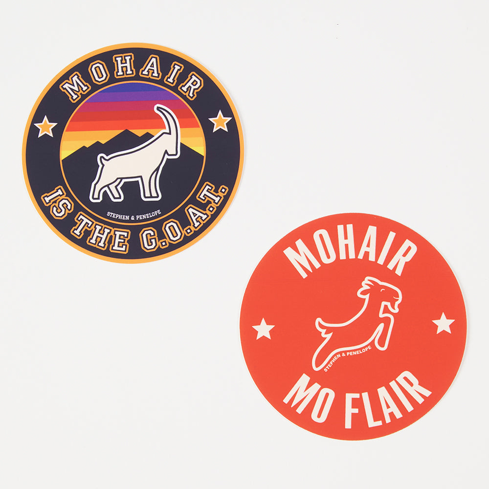 Stephen & Penelope Goodies MOHAIR IS THE G.O.A.T STICKER SET multicolor red Sundries