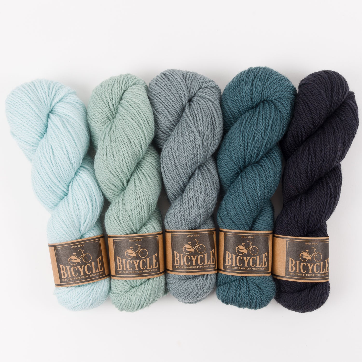 West Wool MORGAINE SPRUCE Merino wool Fingering Quick Kits