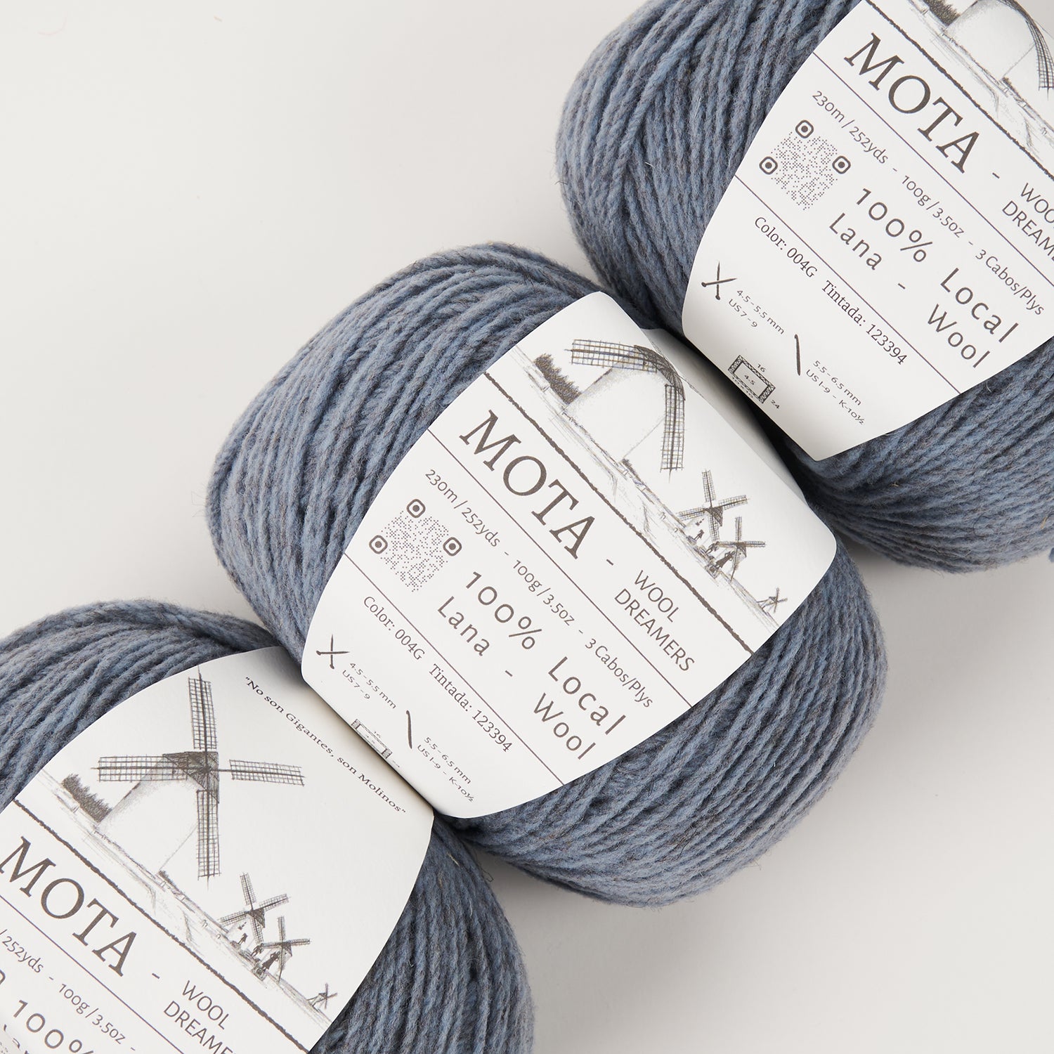 Wool Dreamers MOTA - 004G PASTEL BLUE Wool DK blue Yarn