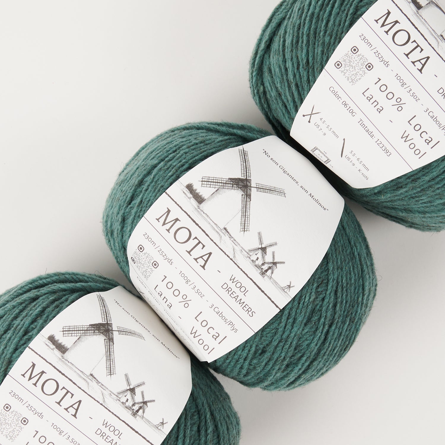 Wool Dreamers MOTA - 610G WATER GREEN Wool DK green Yarn