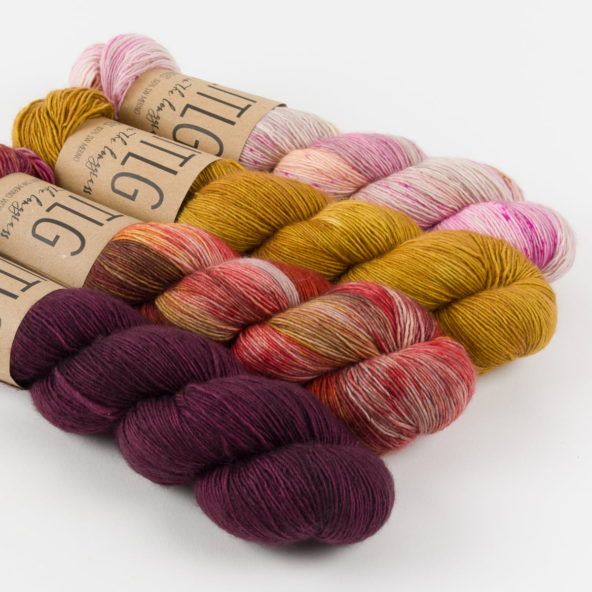 WESTKNITS KIT - MUSTARD AND PLUMS