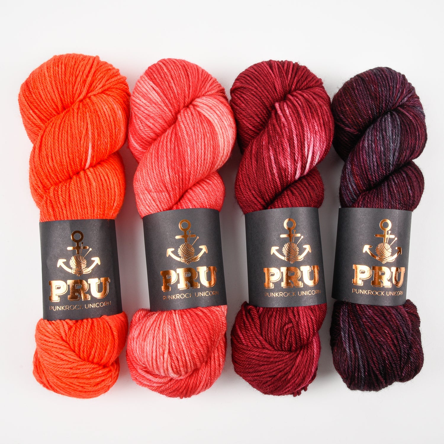 Punk Rock Unicorn WESTKNITS KIT - MY LIPSTICK COLLECTION Merino wool Nylon Fingering red Westknits Kits