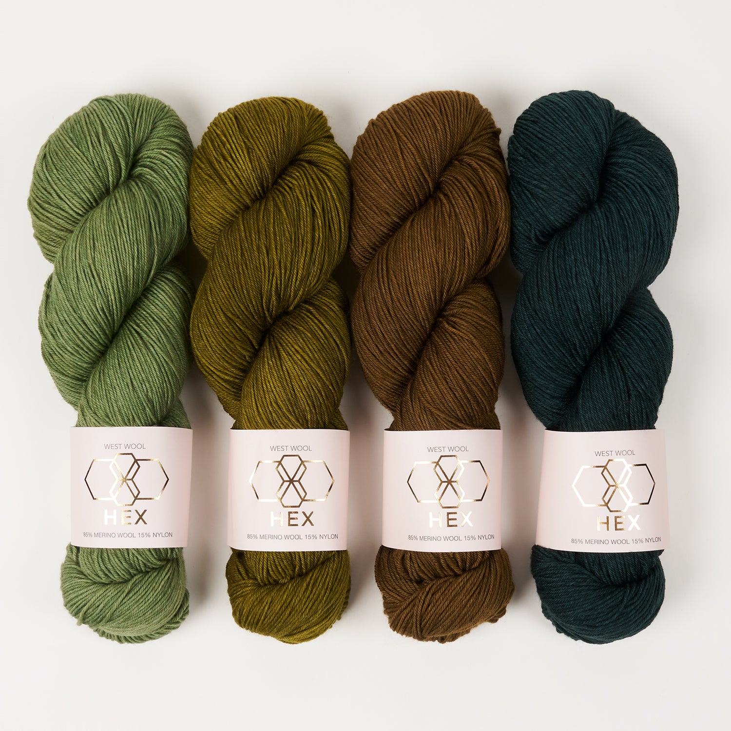 West Wool MYSTERY MUSIKAL - BANANA PARK Merino wool Nylon green Westknits Kits