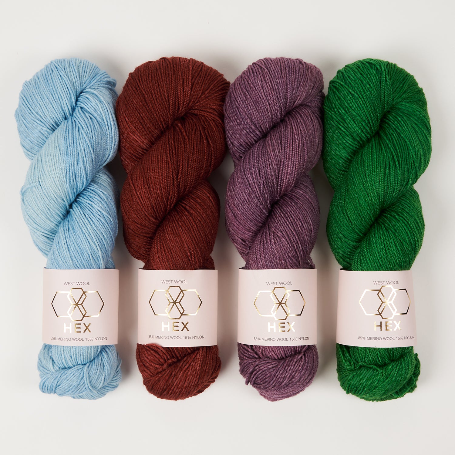 West Wool MYSTERY MUSIKAL - DAYDREAM CENTURY Merino wool Nylon blue green red purple Westknits Kits