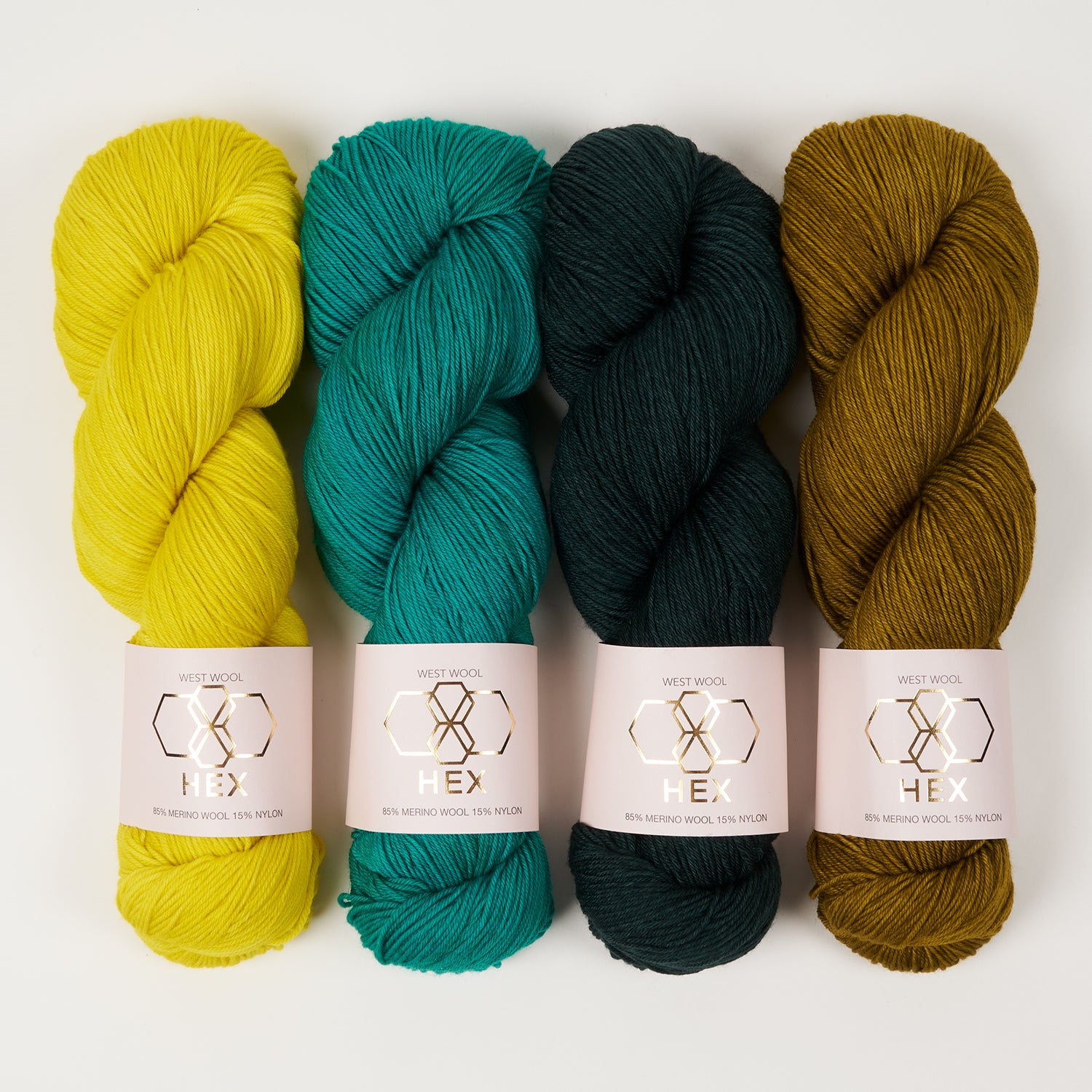 West Wool MYSTERY MUSIKAL - GORSE VONDELPARK Merino wool Nylon green yellow Westknits Kits