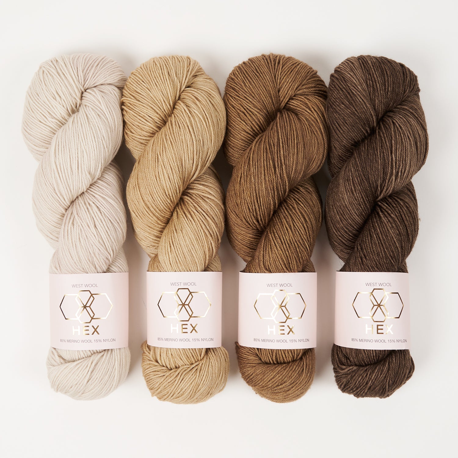 West Wool PIERRE LIGHT - POODLE CASTLE Merino wool Nylon Fingering Westknits Kits