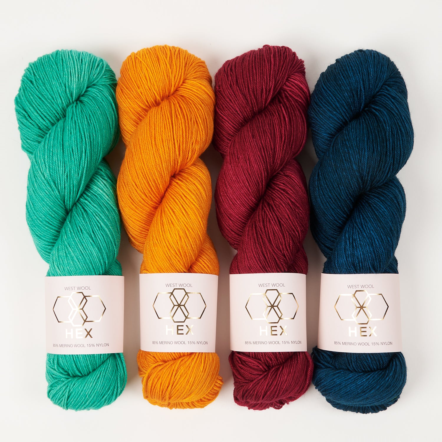 West Wool MYSTERY MUSIKAL - RAZZLE LIGHTHOUSE Merino wool Nylon blue red orange green MKAL Kit