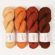 West Wool PIERRE LIGHT - TERRACOTTA CRAB Merino wool Nylon Fingering Westknits Kits