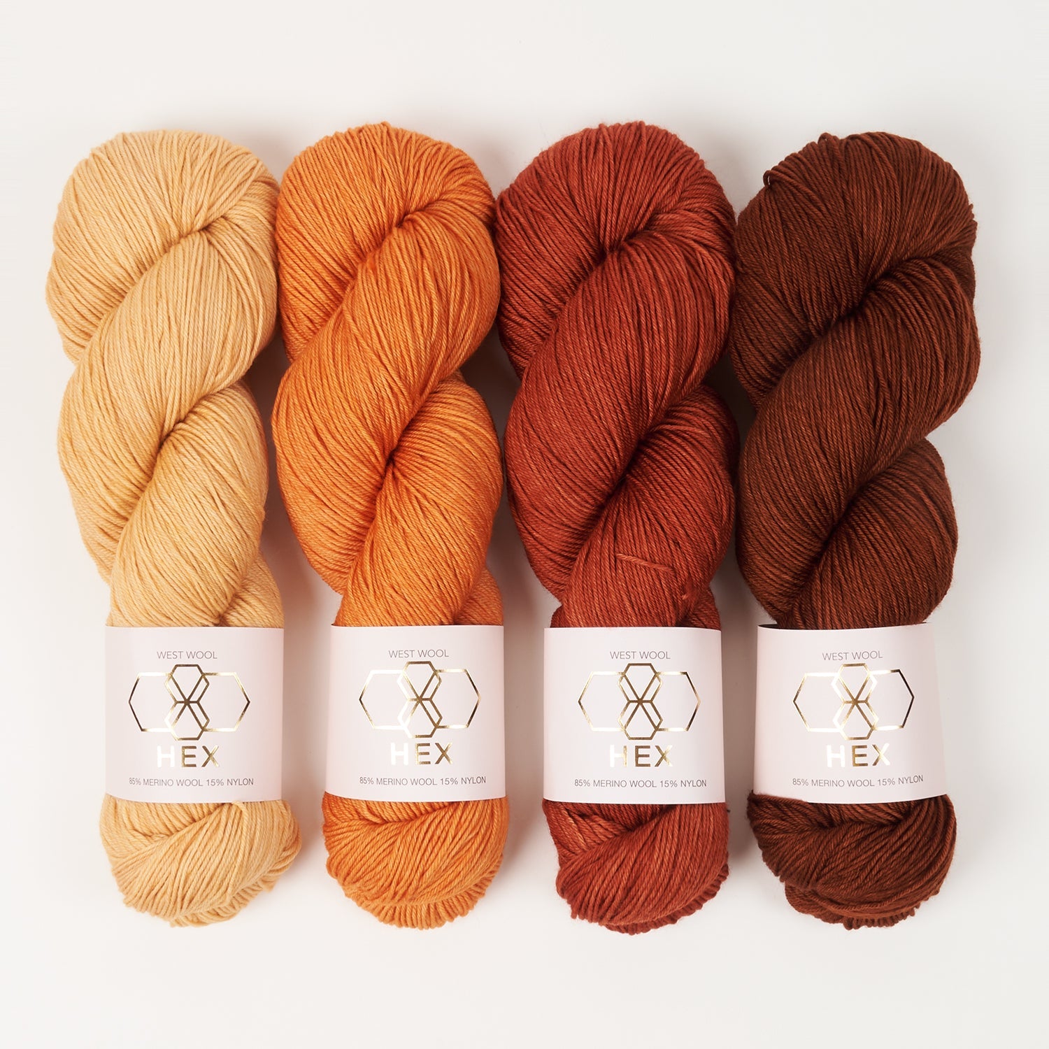 West Wool WESTKNITS KIT - EMBER ISLET Merino wool Nylon red orange coral Westknits Kits