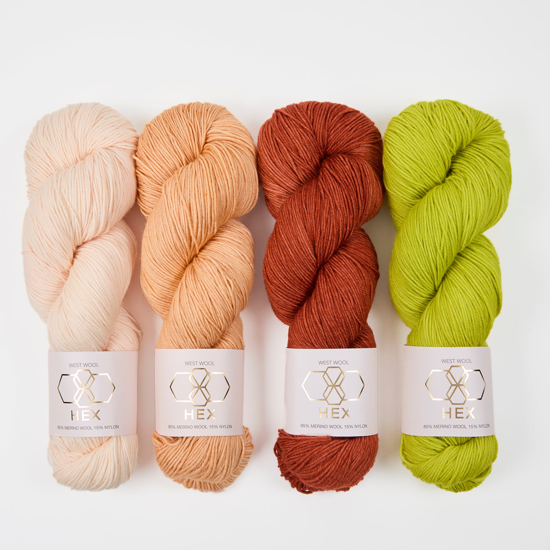 West Wool MYSTERY MUSIKAL - DAZZLING PEACH Merino wool Nylon multicolor Westknits Kits