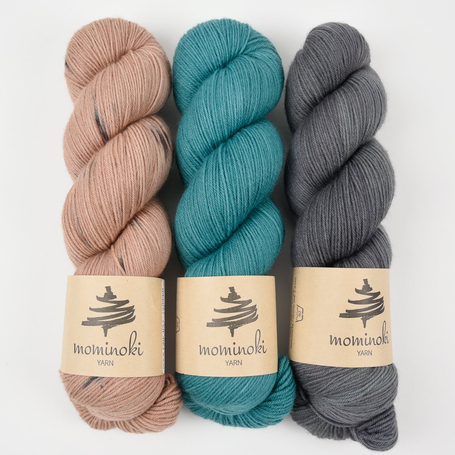 Mominoki Yarn MYSTIC ROSEMARY Merino wool Polyamide Fingering Quick Kits
