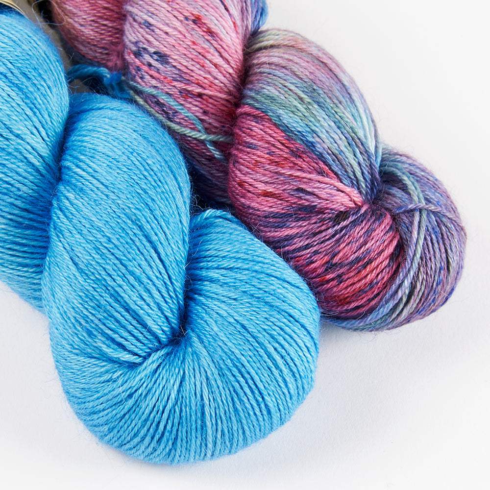 Alpaca Silk Fingering 2 Colour Kits