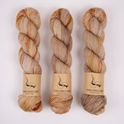 Dark Omen Yarn MERINO SOCK - MADEEN Merino wool Nylon Fingering brown Yarn