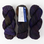 Malabrigo RIOS - CANDOMBE Merino wool Worsted purple multicolour Yarn