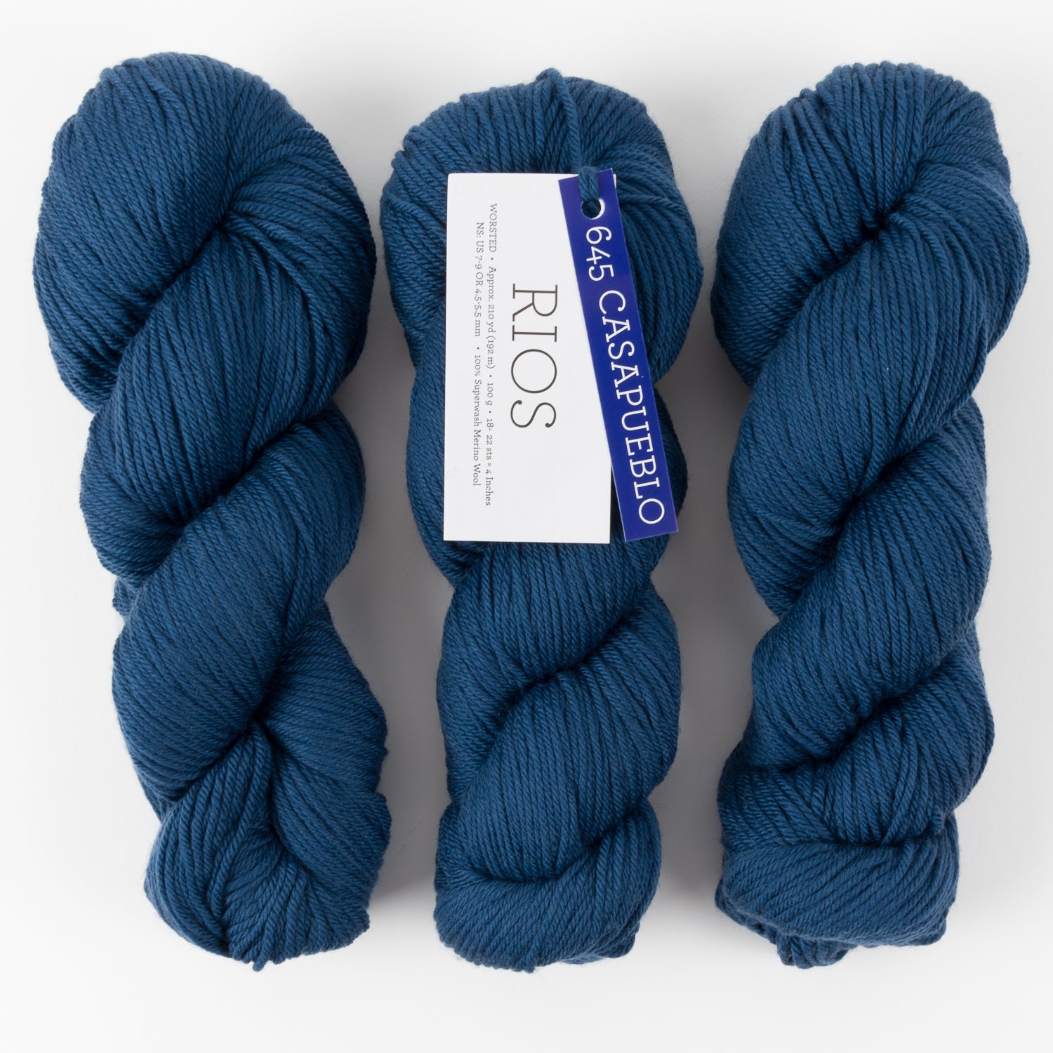Malabrigo RIOS - CASAPUEBLO Merino wool Worsted blue Yarn