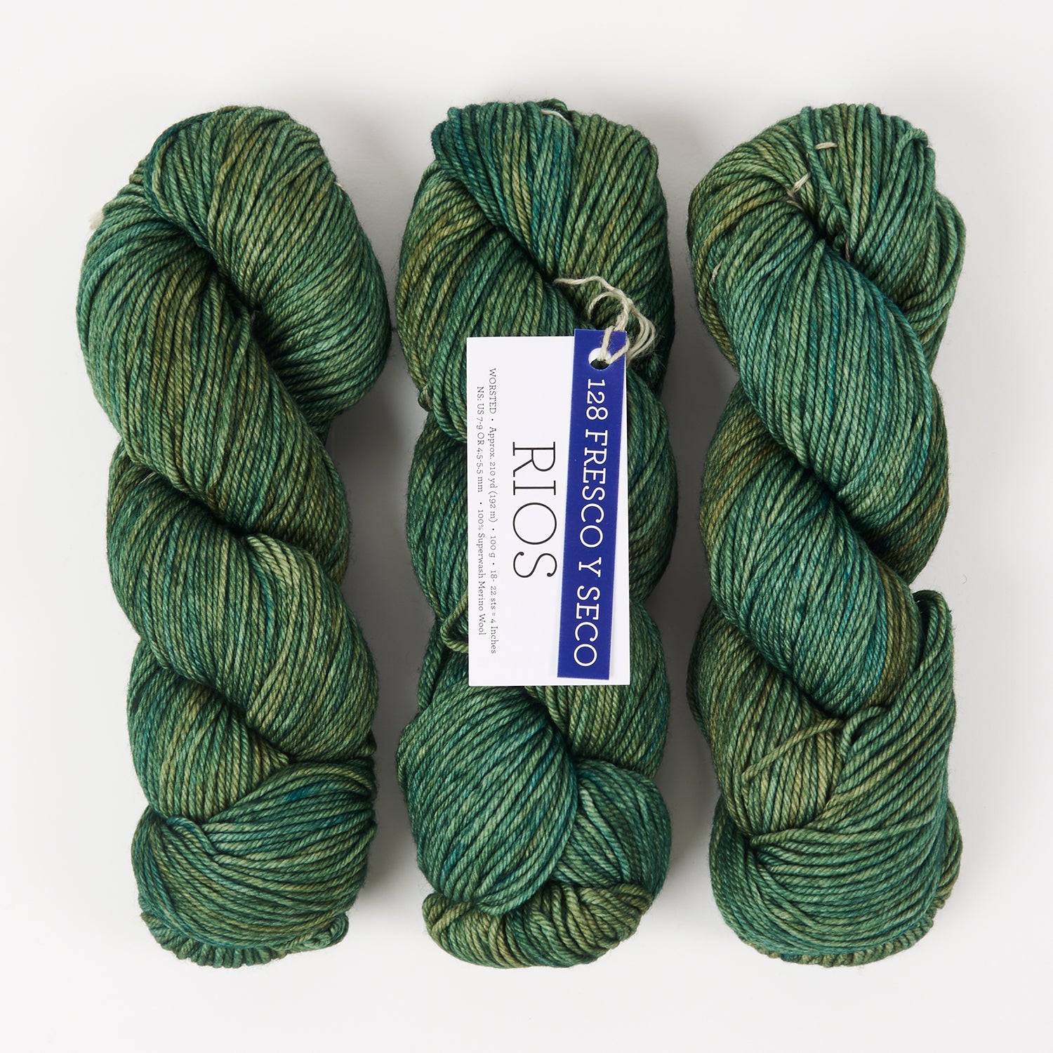 Malabrigo RIOS - FRESCO Y SECO Merino wool Worsted green Yarn