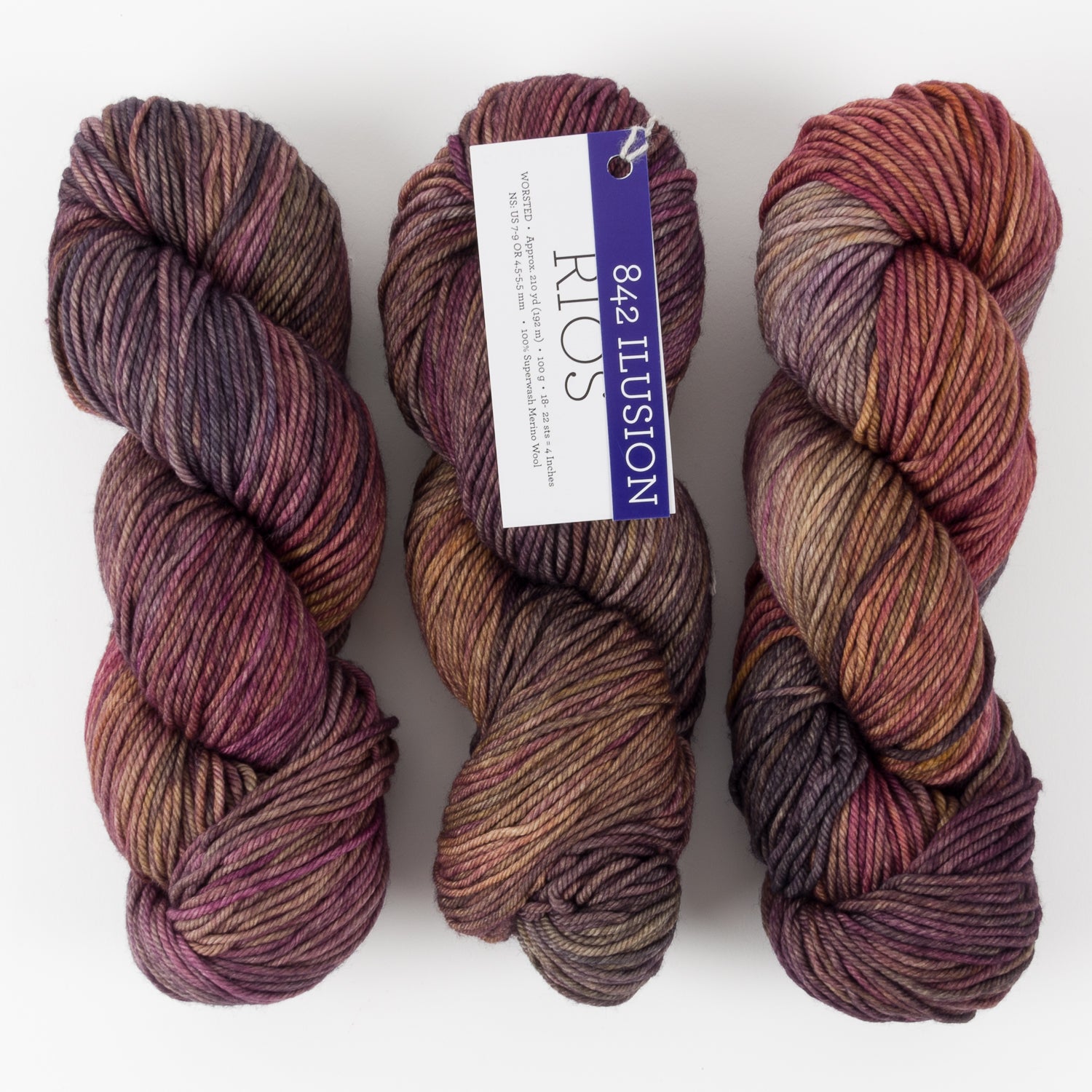 Malabrigo RIOS - ILUSIÓN Merino wool Worsted purple multicolour Yarn