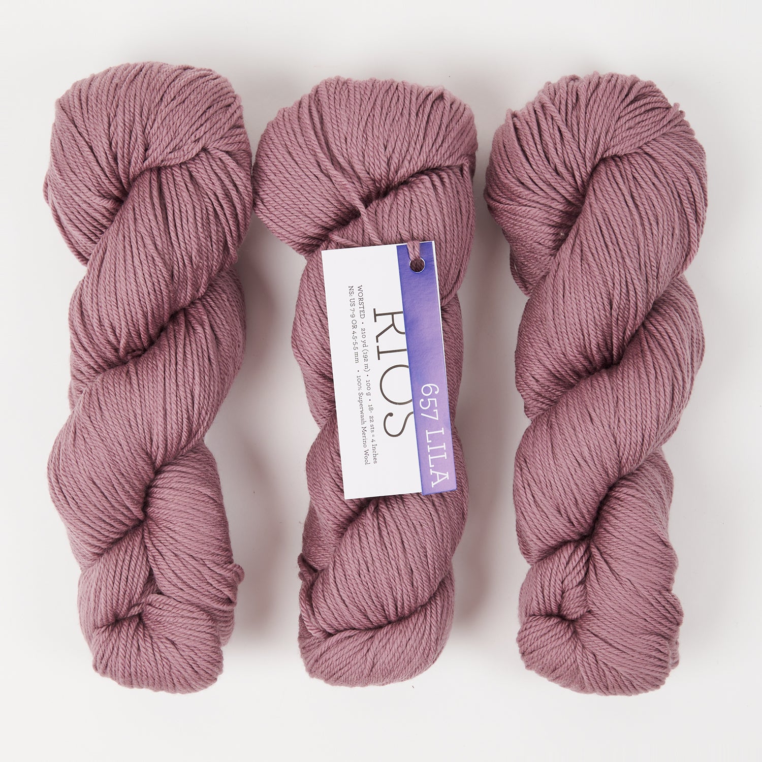 Malabrigo RIOS - LILA Merino wool Worsted pink Yarn