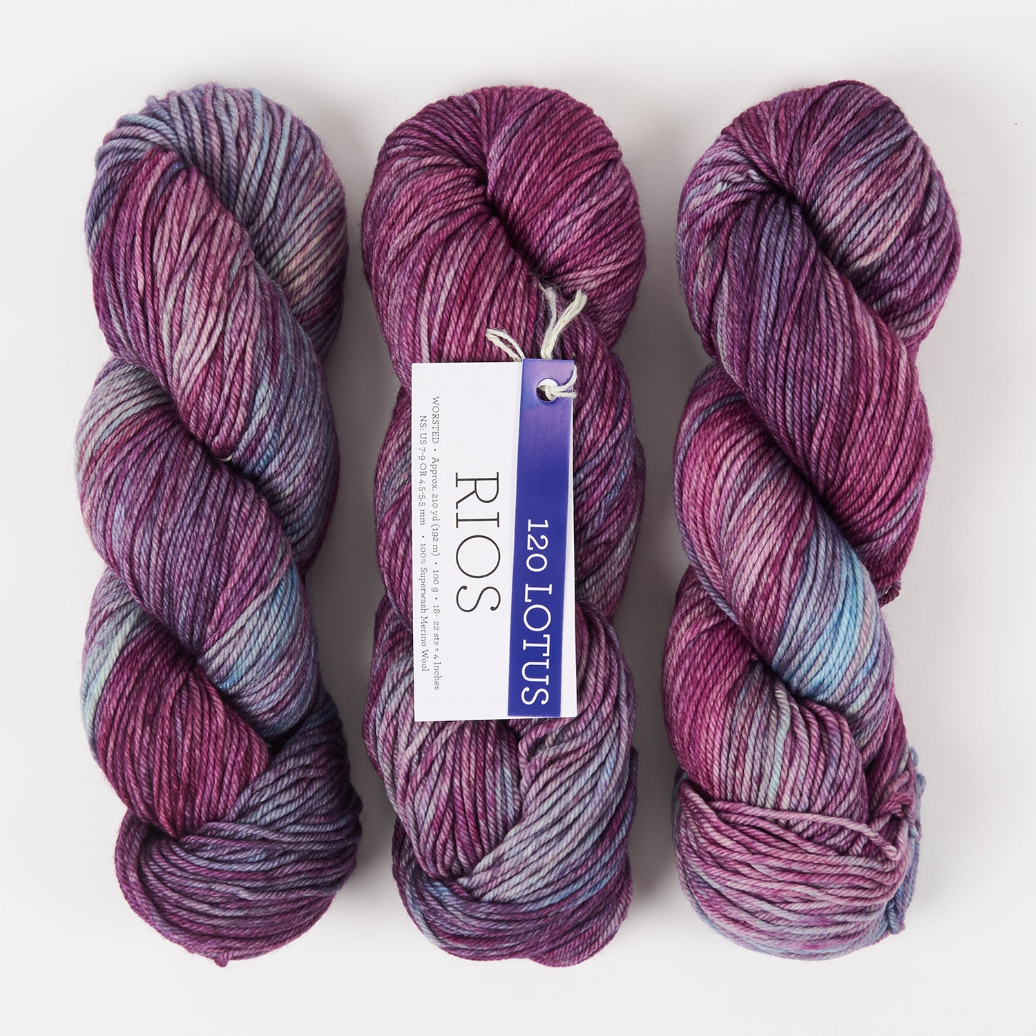 Malabrigo RIOS - LOTUS Merino wool Worsted purple multicolour Yarn