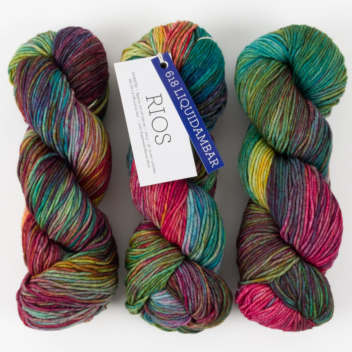 Malabrigo RIOS - LIQUIDAMBAR Merino wool Worsted multicolour Yarn