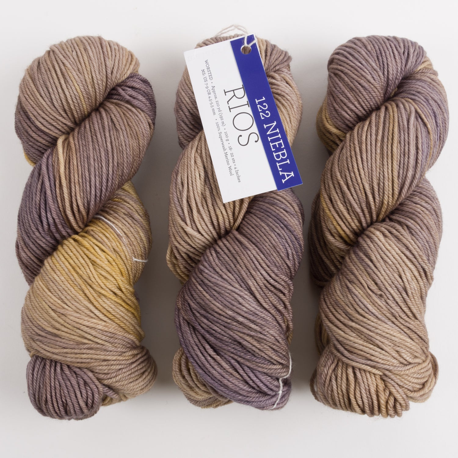 Malabrigo RIOS - NIEBLA Merino wool Worsted multicolour Yarn