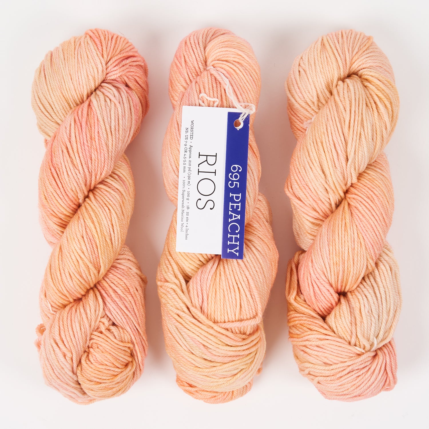 Malabrigo RIOS - PEACHY Merino wool Worsted peach Yarn