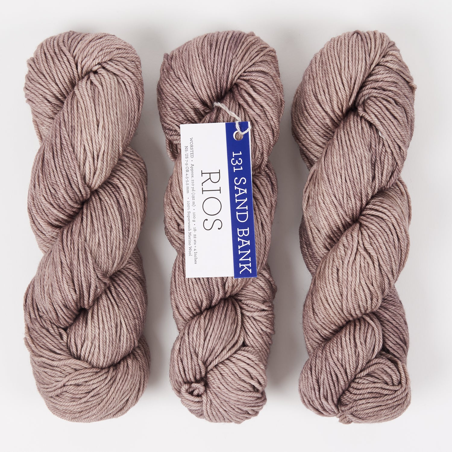 Malabrigo RIOS - SAND BANK Merino wool Worsted brown Yarn