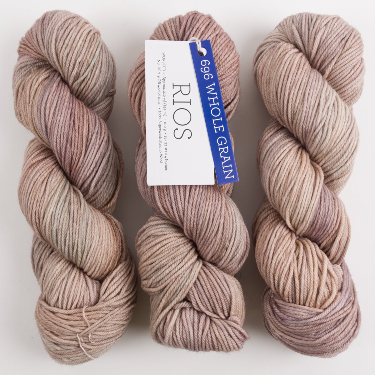 Malabrigo RIOS - WHOLE GRAIN Merino wool Worsted beige Yarn