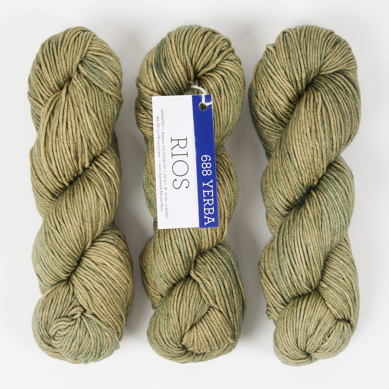 Malabrigo RIOS - YERBA Merino wool Worsted green Yarn