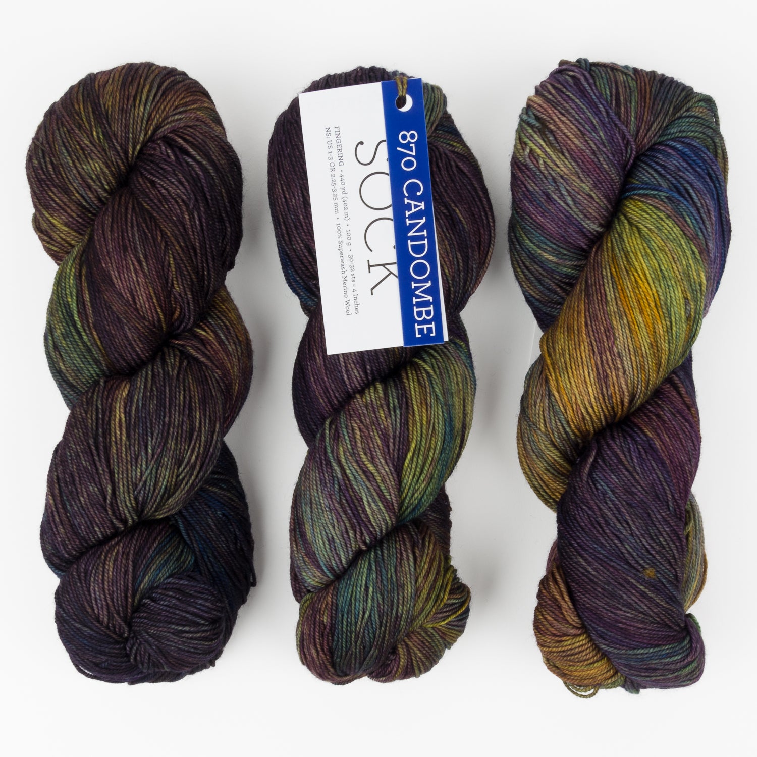 Malabrigo MALABRIGO SOCK - CANDOMBE Merino wool Light Fingering multicolour Yarn