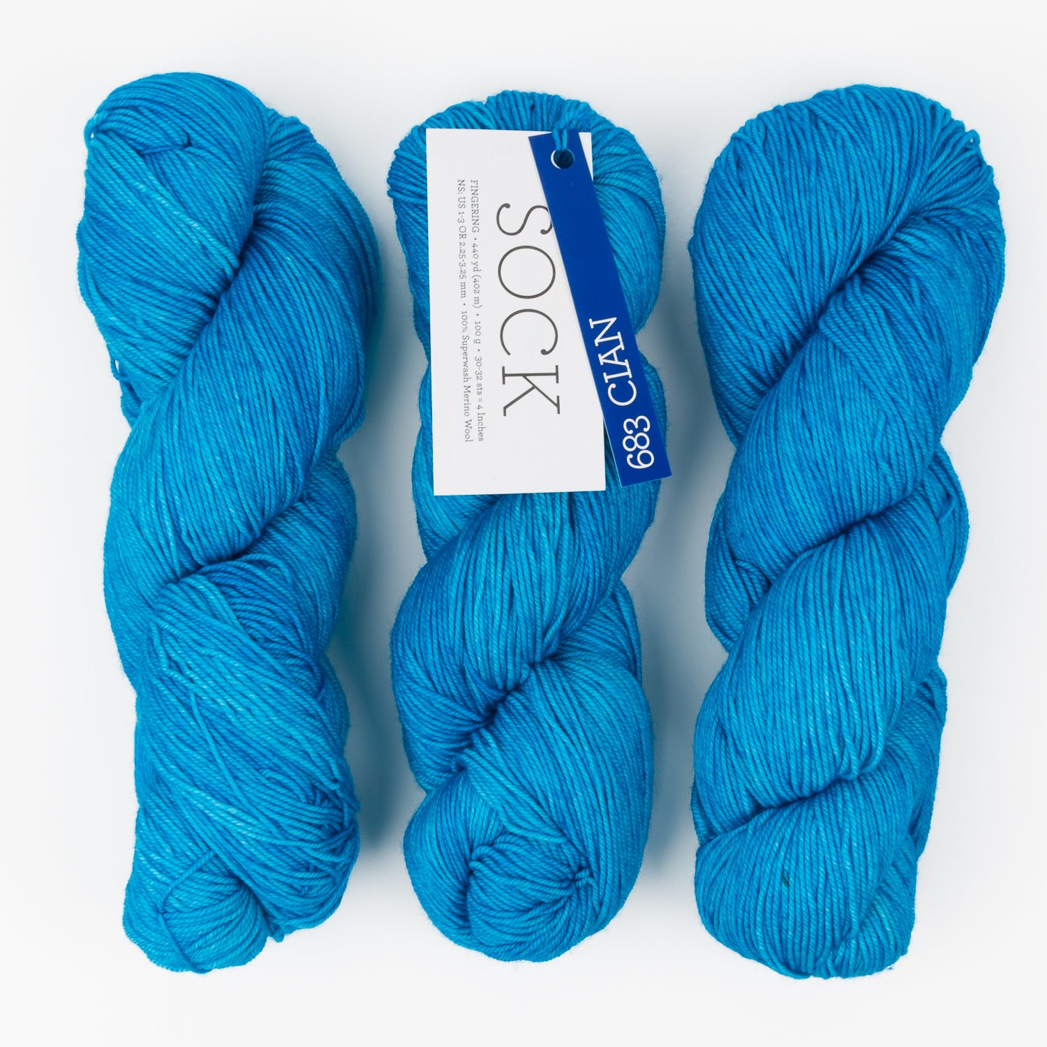 Malabrigo MALABRIGO SOCK - CIAN Merino wool Light Fingering blue Yarn