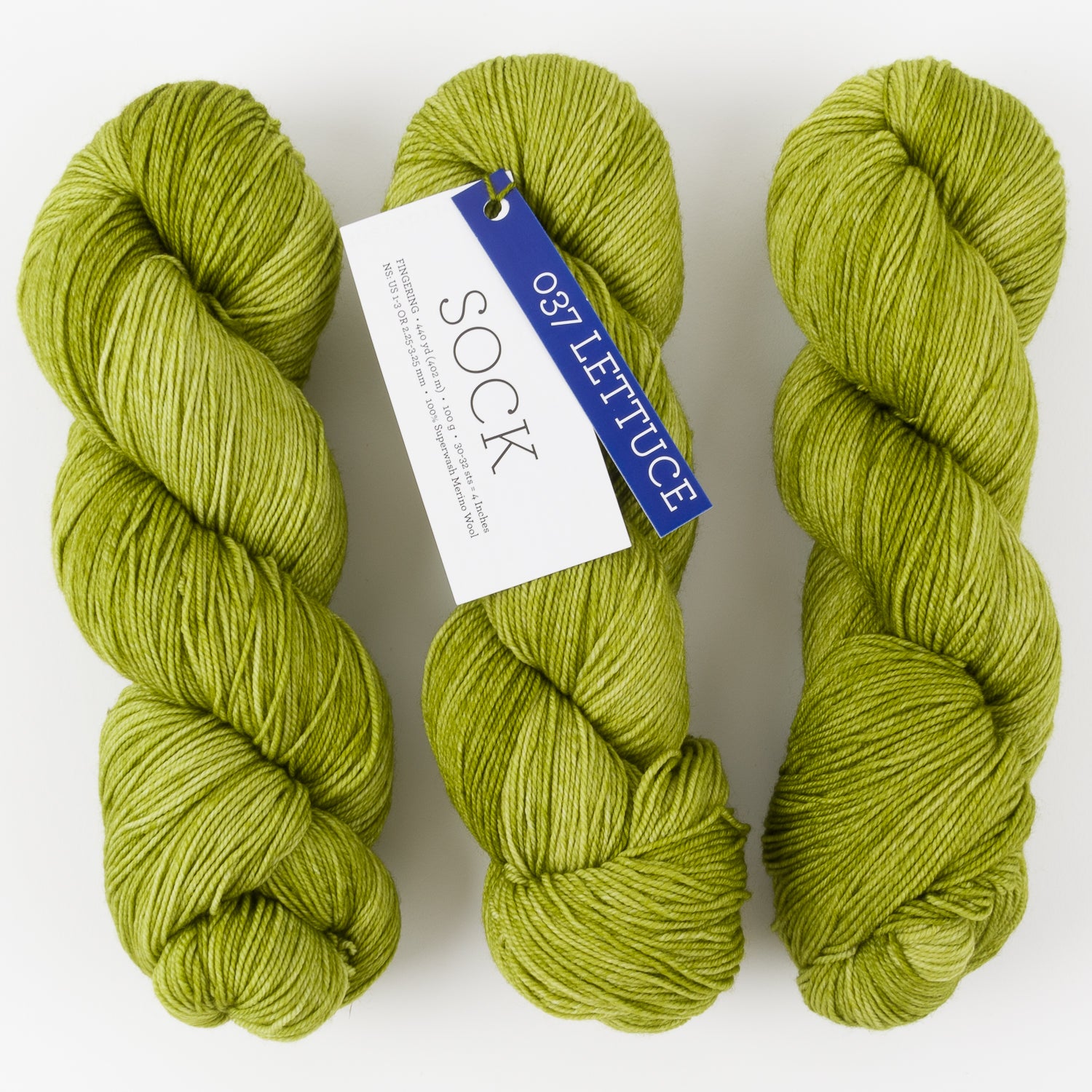 Malabrigo MALABRIGO SOCK - LETTUCE Merino wool Light Fingering green Yarn