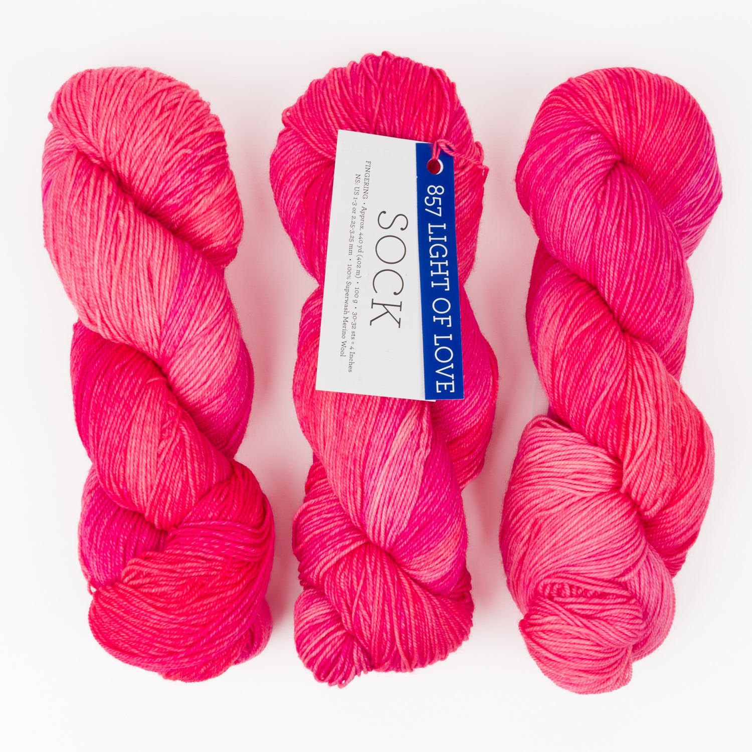 Malabrigo MALABRIGO SOCK - LIGHT OF LOVE Merino wool Light Fingering pink Yarn