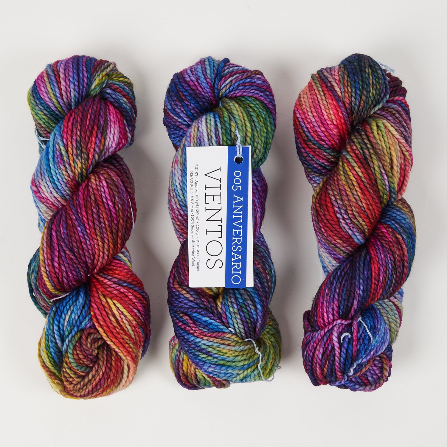 Malabrigo VIENTOS - ANIVERSARIO Merino wool Chunky multicolour Yarn