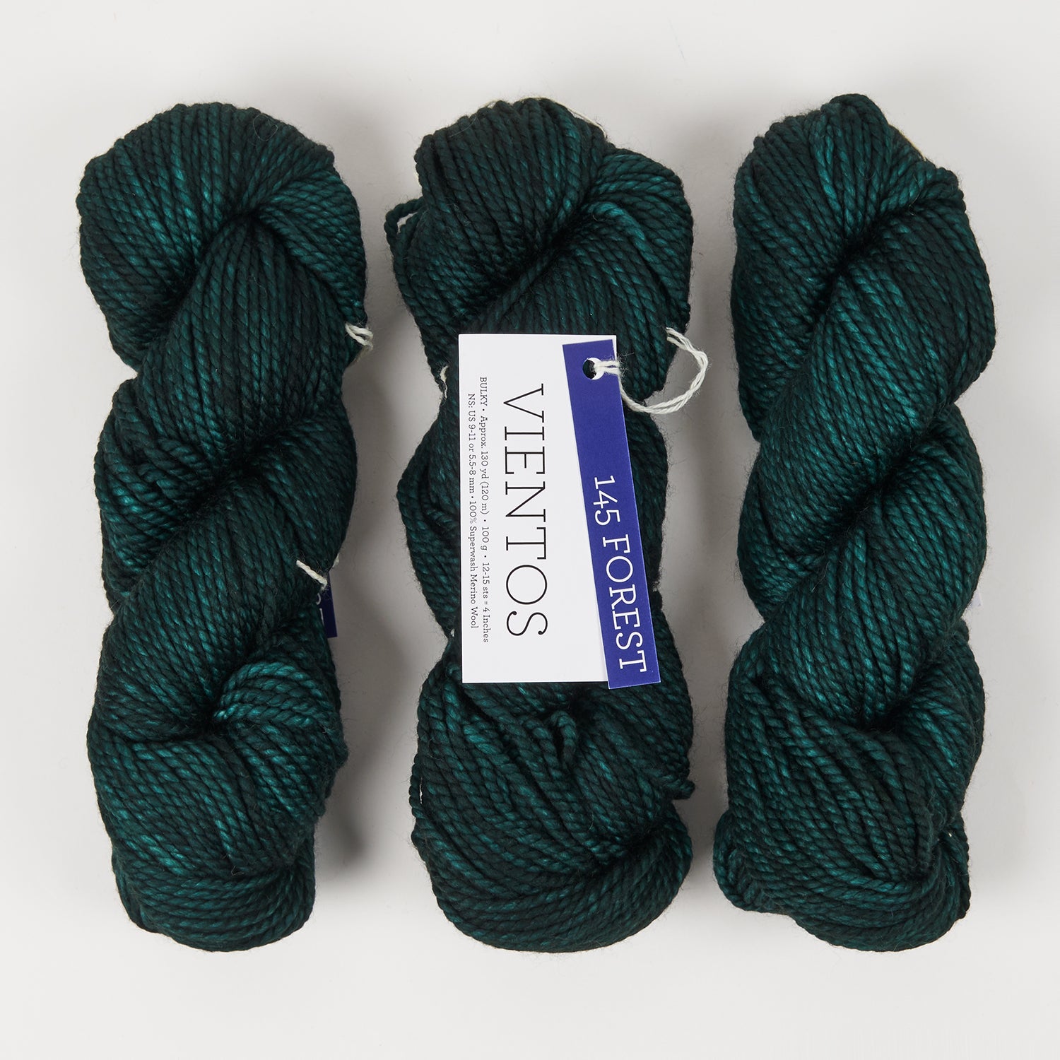 Malabrigo VIENTOS - FOREST Merino wool Chunky green Yarn
