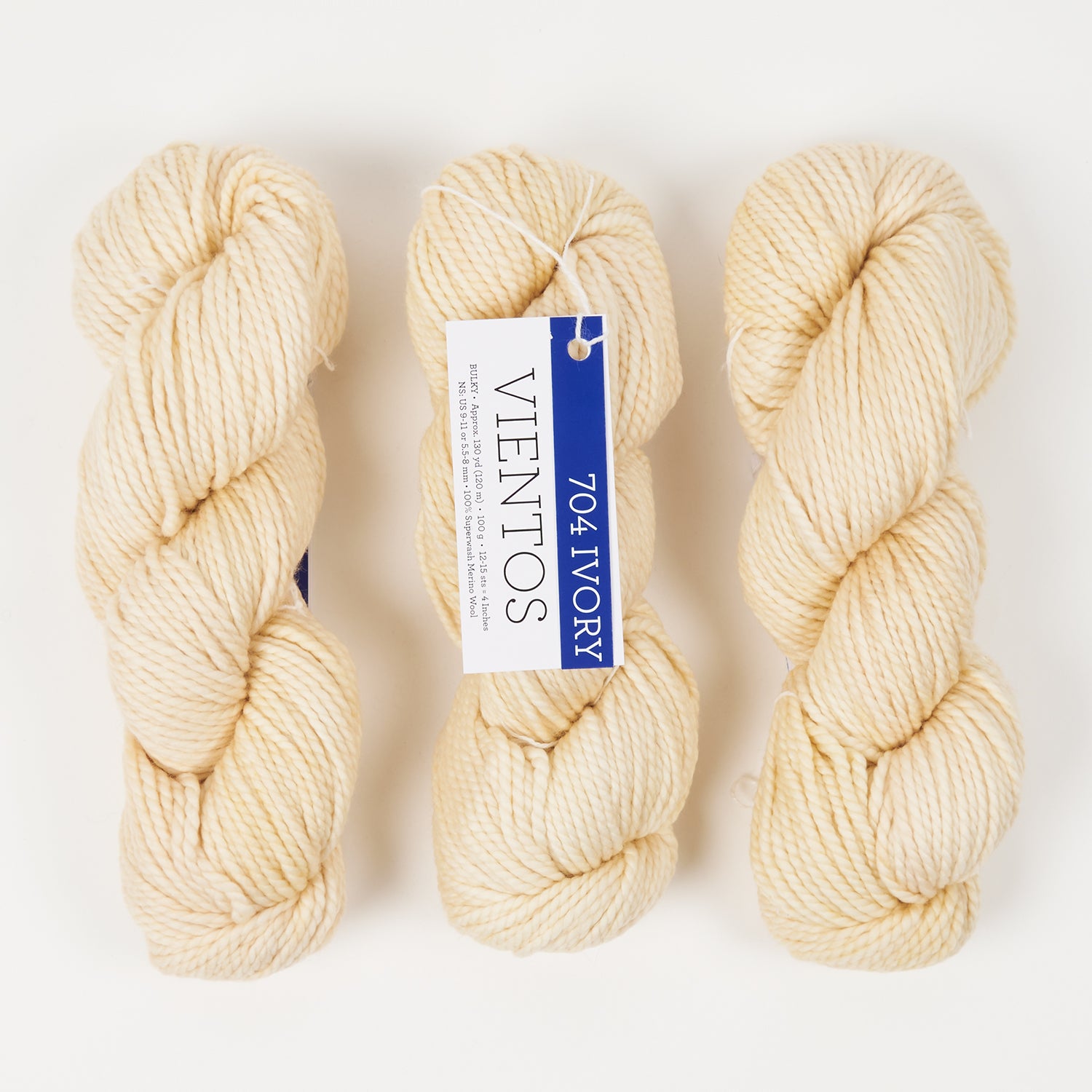 Malabrigo VIENTOS - IVORY Merino wool Chunky cream Yarn