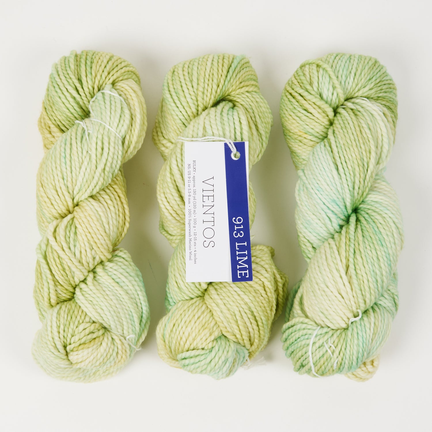 Malabrigo VIENTOS - LIME Merino wool Chunky green Yarn