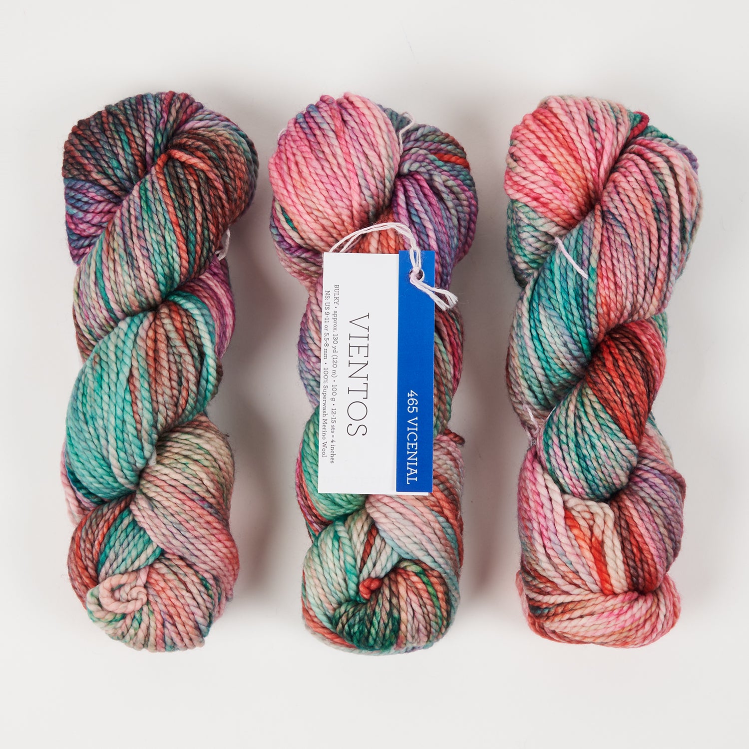 Malabrigo VIENTOS - VICENNIAL Merino wool Chunky multicolour Yarn