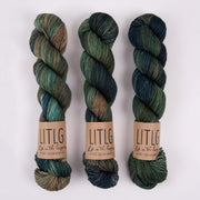 Life in The Long Grass LITLG DK TWIST - MARSHES Merino wool DK green Yarn