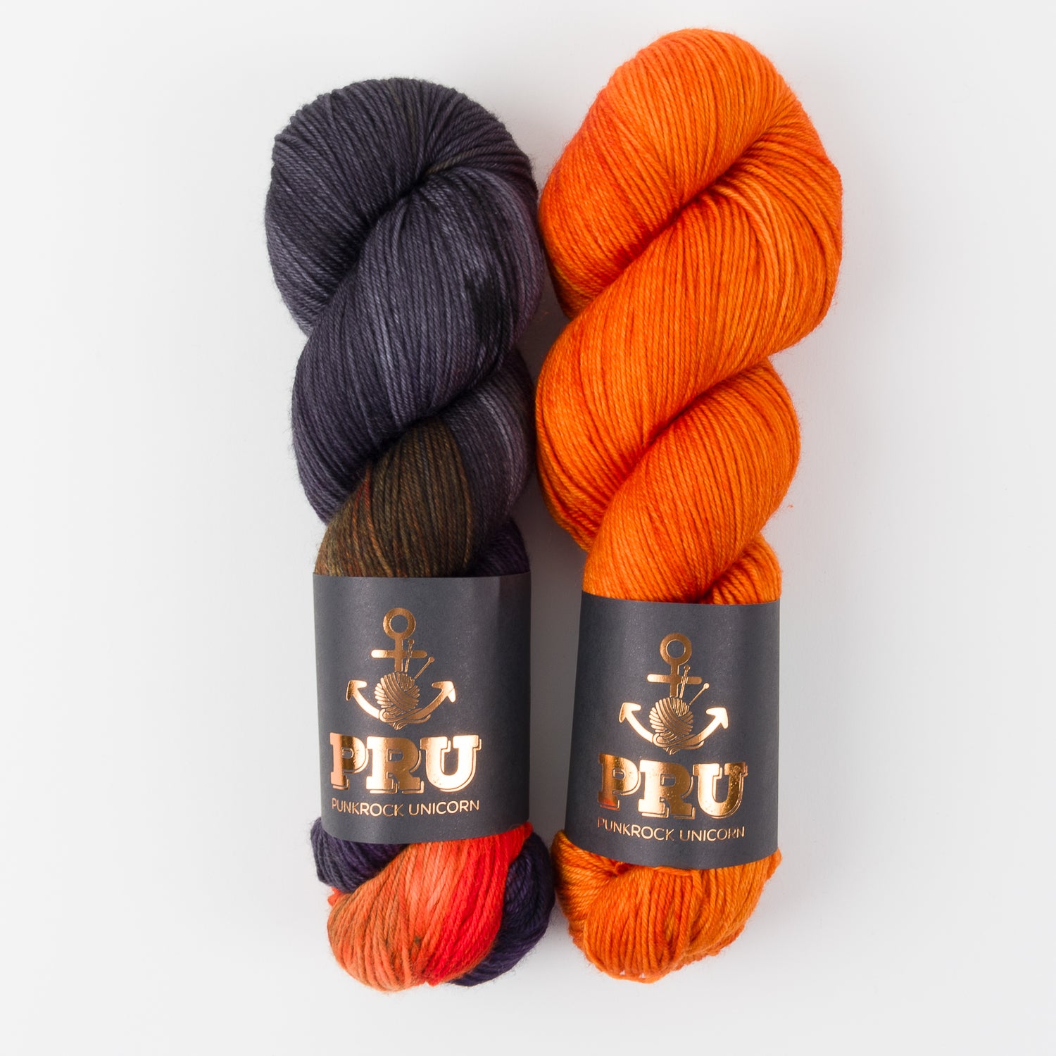 Punk Rock Unicorn MIDNIGHT BONFIRE Merino wool Nylon Fingering Quick Kits